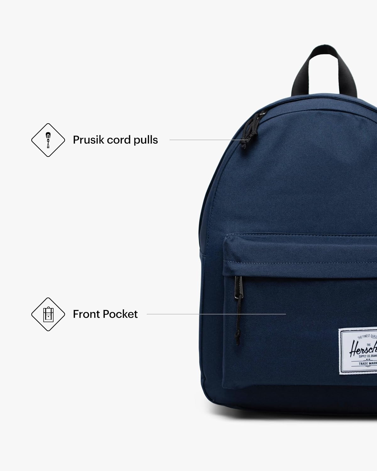 Herschel Classic Backpack, Navy, Mod - 20L - Image 4